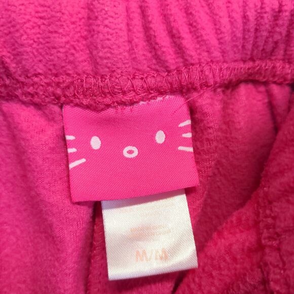 Hello Kitty Sanrio Women's Footed Pajama Pants Pink Medium Sleepwear RARE 2011 - Picture 9 of 12